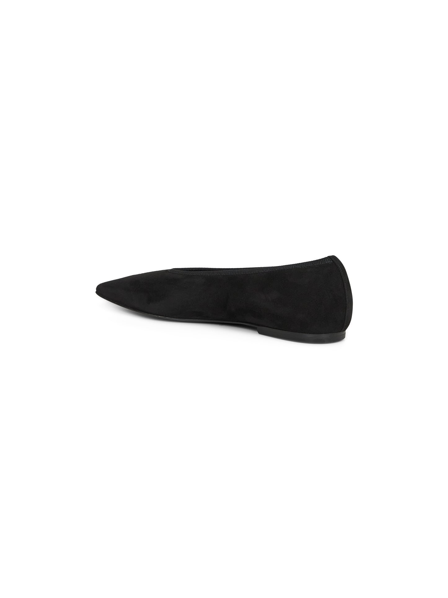 Black suede Minimalist ballet flats