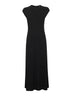 Black fluid stretch jersey Everyday long dress