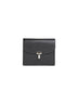 Black T-Lock grained-leather card holder