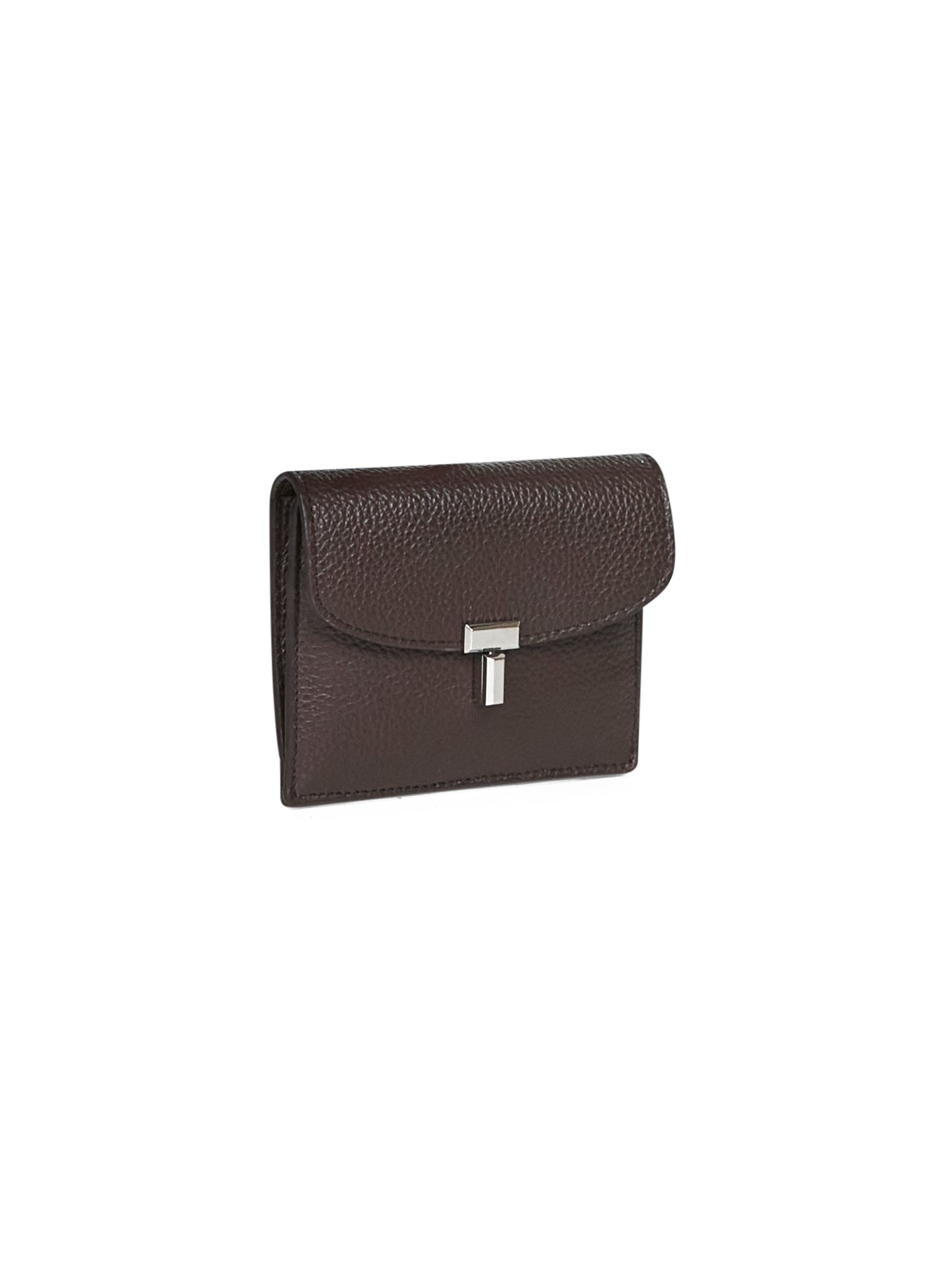 Portacarte in pelle con lucchetto Toteme