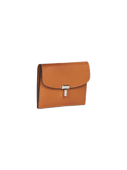 Leather cardholder with lock detail Toteme