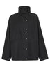 Black parachute canvas windbreaker jacket