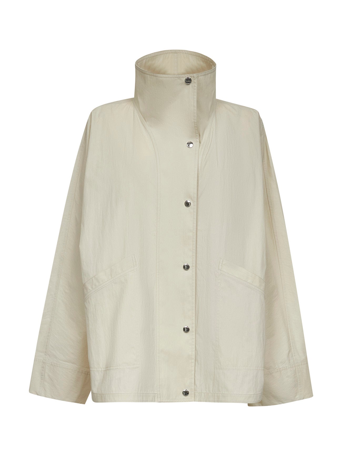 Oyster parachute canvas windbreaker jacket