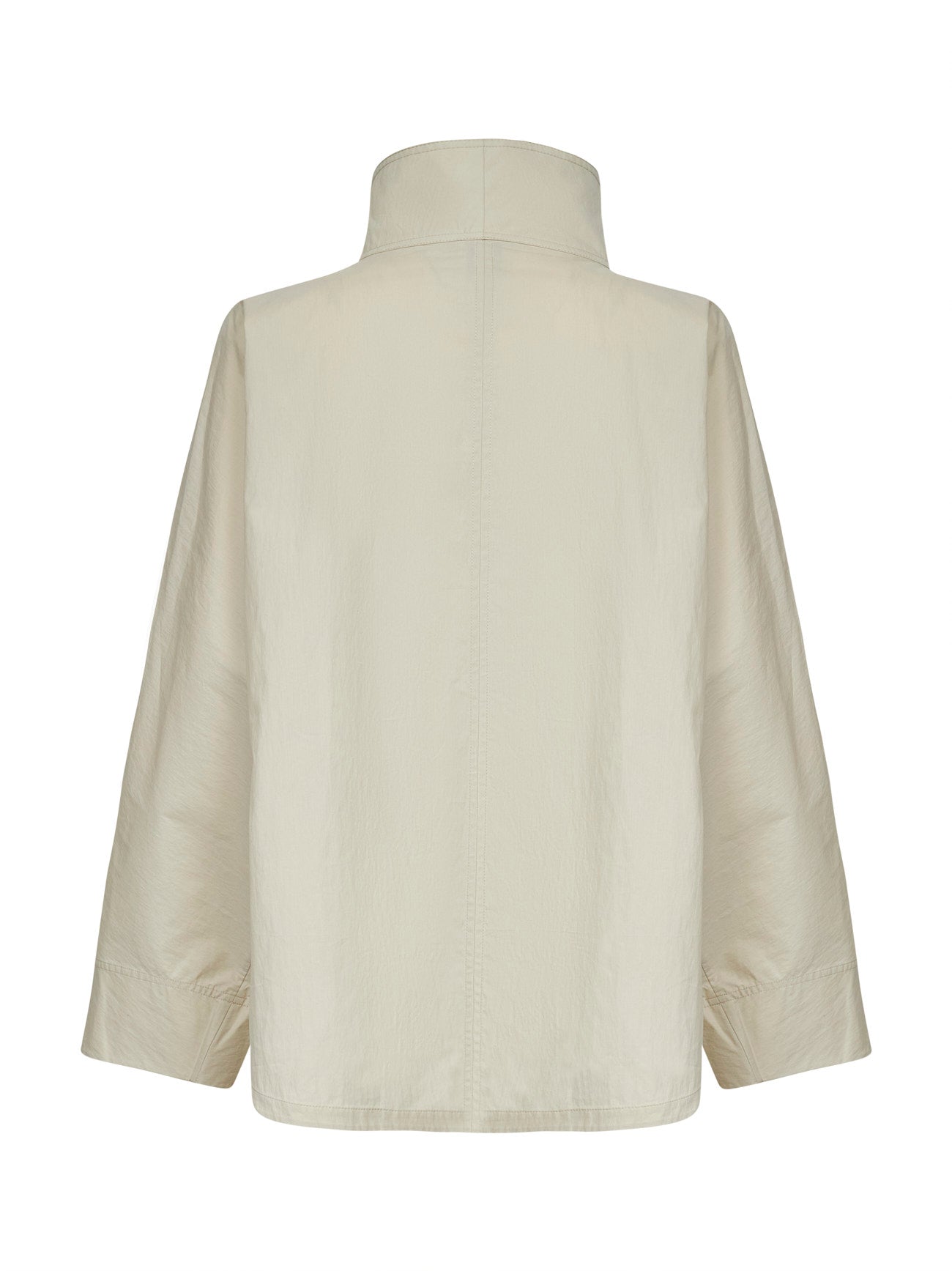Oyster parachute canvas windbreaker jacket