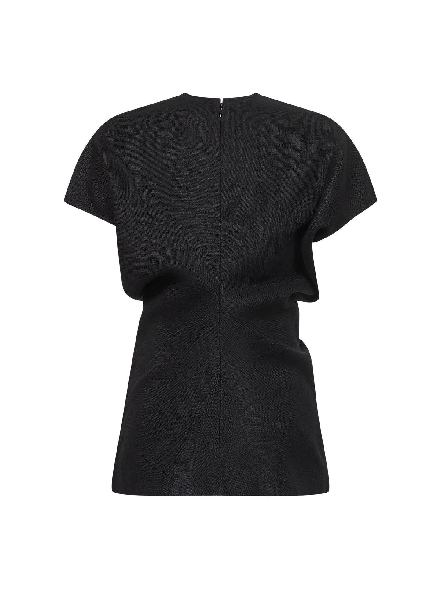 Black basketweave Slouch waist top