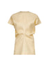 Straw basketweave Slouch waist top