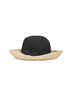 Two-tone paper straw bucket hat