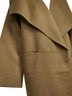 Cappotto Signature in double di lana e cashmere verde