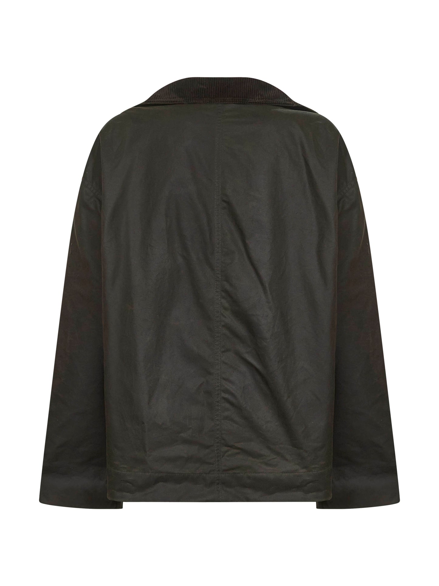Green waxed cotton country jacket