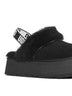 Black Funkette Slippers