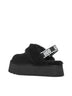 Black Funkette Slippers