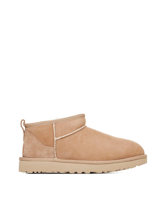 W classic Ultra Mini Sand leather ankle boots