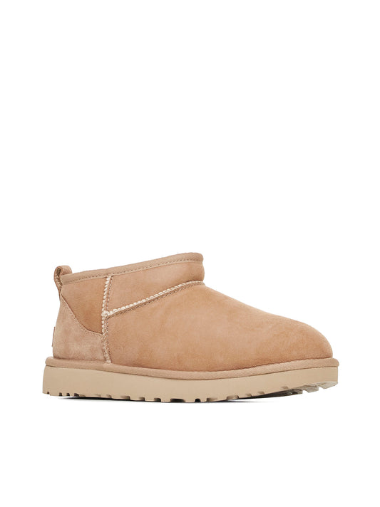 W classic Ultra Mini Sand leather ankle boots