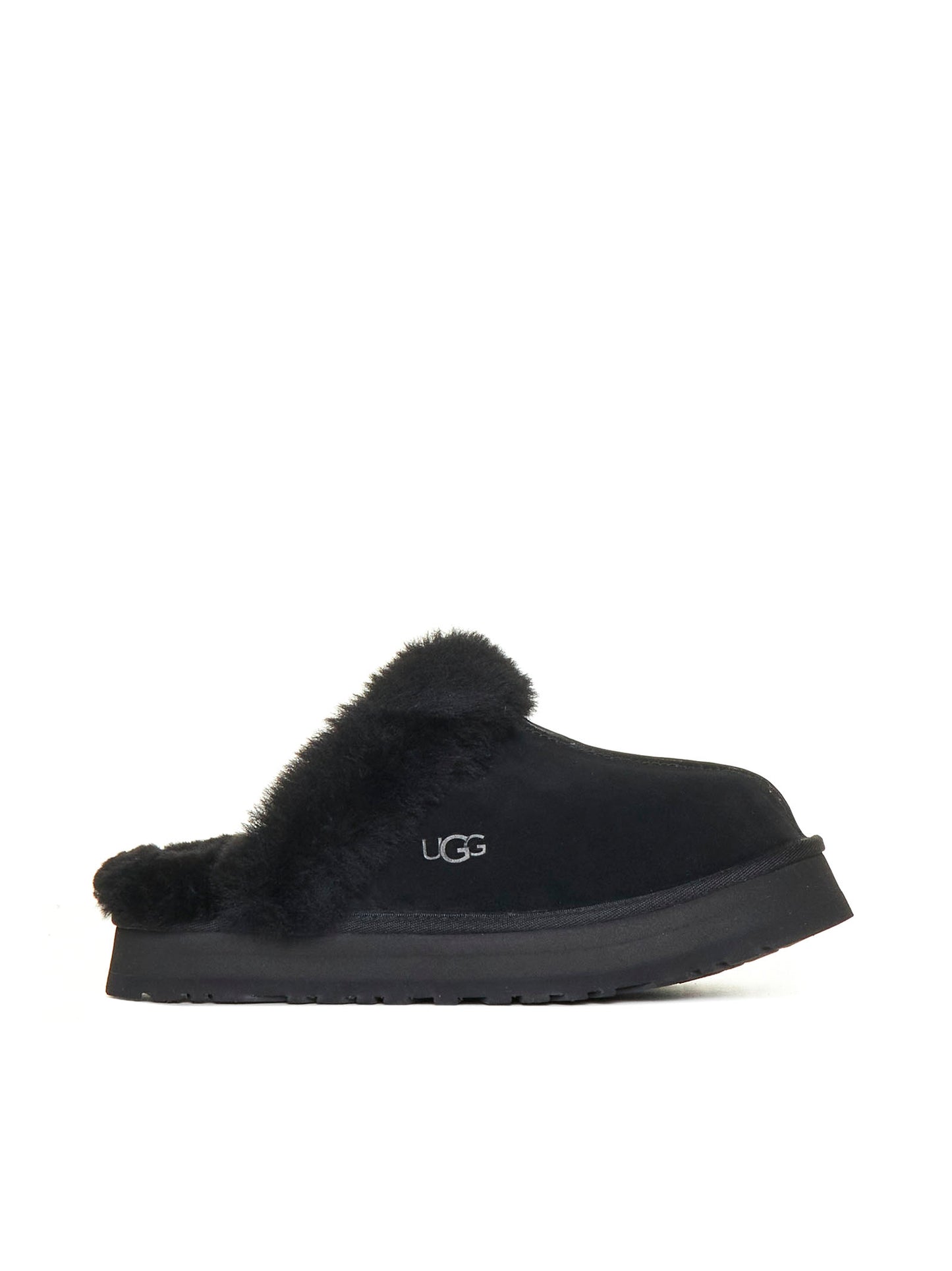 Black Disquette Slippers