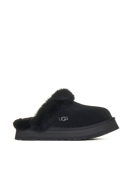 Black Disquette Slippers