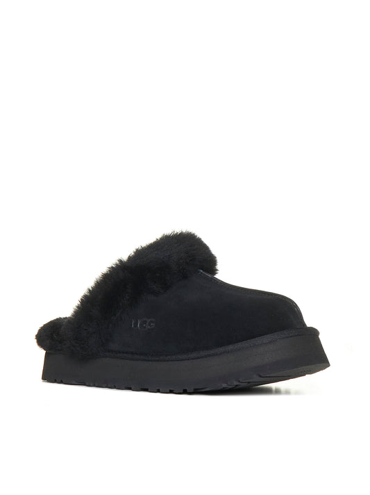Black Disquette Slippers