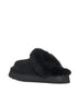 Black Disquette Slippers