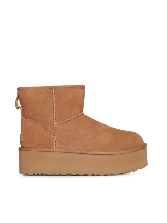 Mini Classic Platform suede ankle boots