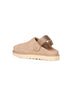 Sand Goldenstar suede mules