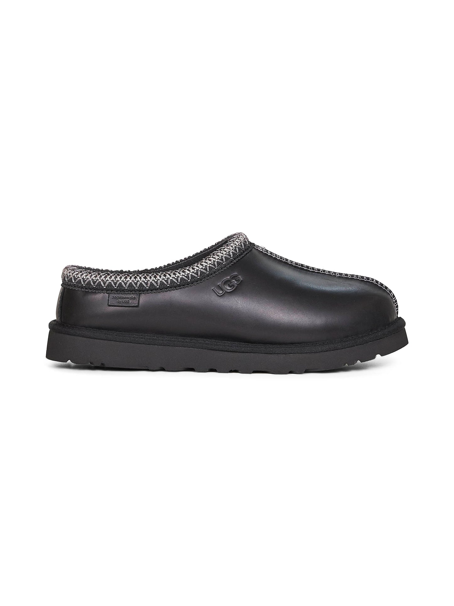 Black Tasman Leather Regenerate mules