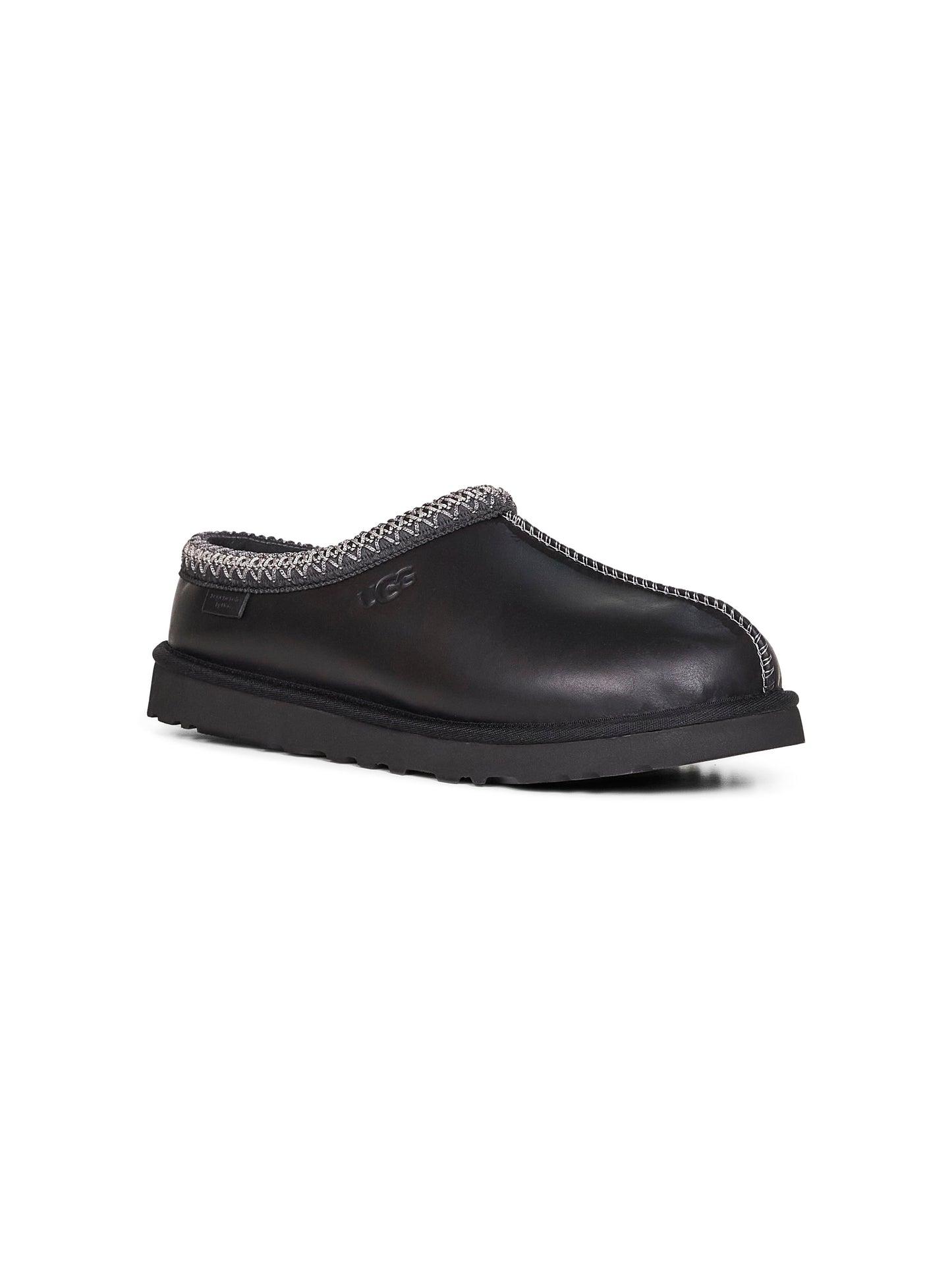 Black Tasman Leather Regenerate mules