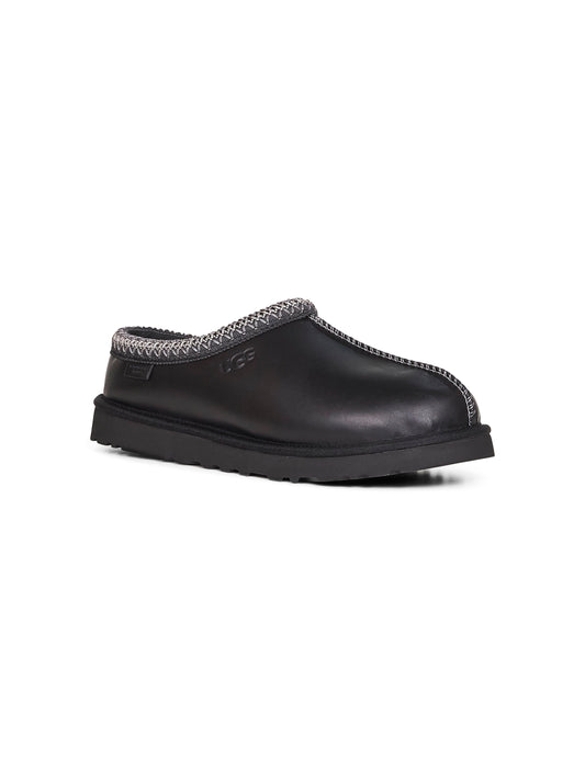Black Tasman Leather Regenerate mules