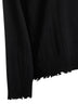 Black cashmere cut-out turtleneck sweater