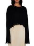 Top with fringed hem