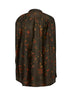 Brown twill Tyesha printed shirt