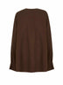 Brown virgin wool frontera canvas blouse