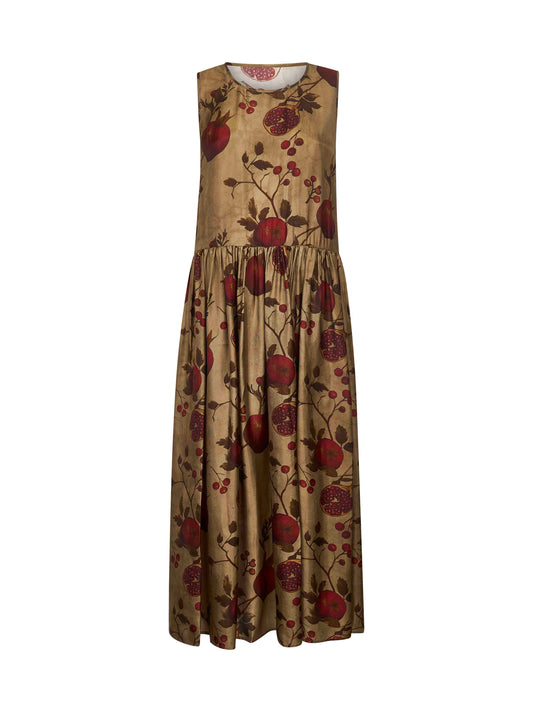 Printed viscose and cupro Ardal midi dress