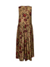 Printed viscose and cupro Ardal midi dress