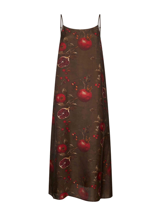 Printed viscose and cupro Anaya dress