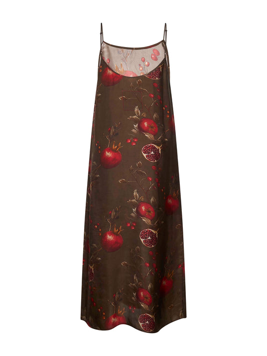 Printed viscose and cupro Anaya dress
