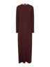 Dark red stretch jersey Dea long dress