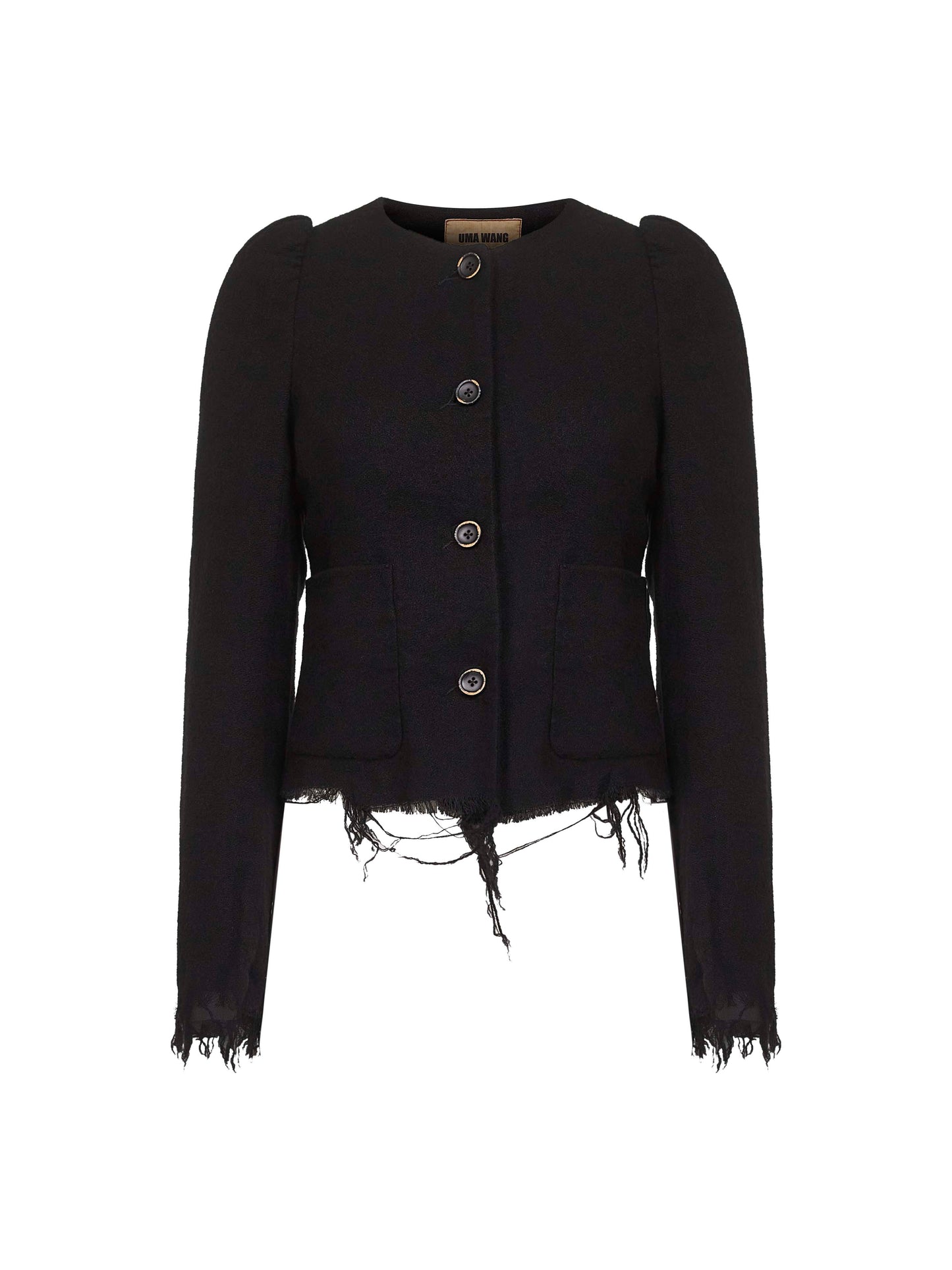 Black wool and linen blend Kuppy jacket