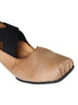 Leather ballerina flats with 23 mm square toe