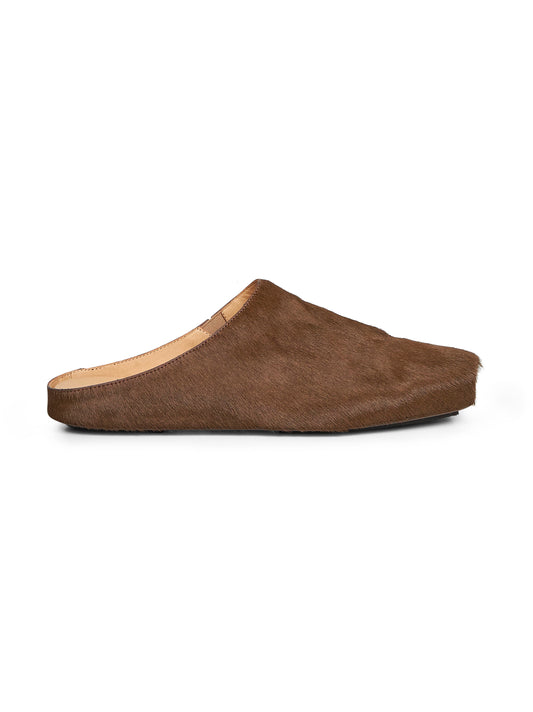 Green short haircalfskin Ballet Slipper
