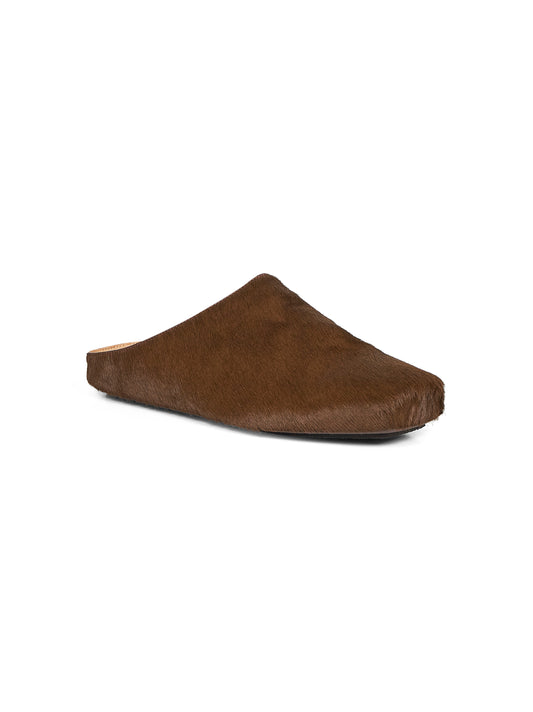 Green short haircalfskin Ballet Slipper