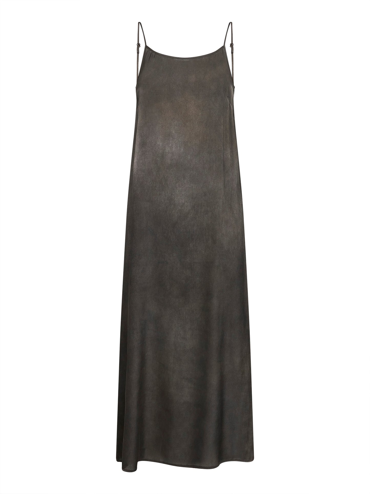 Grey ombre-effect stretch silk Anaya dress