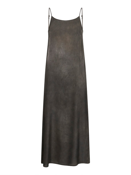 Grey ombre-effect stretch silk Anaya dress