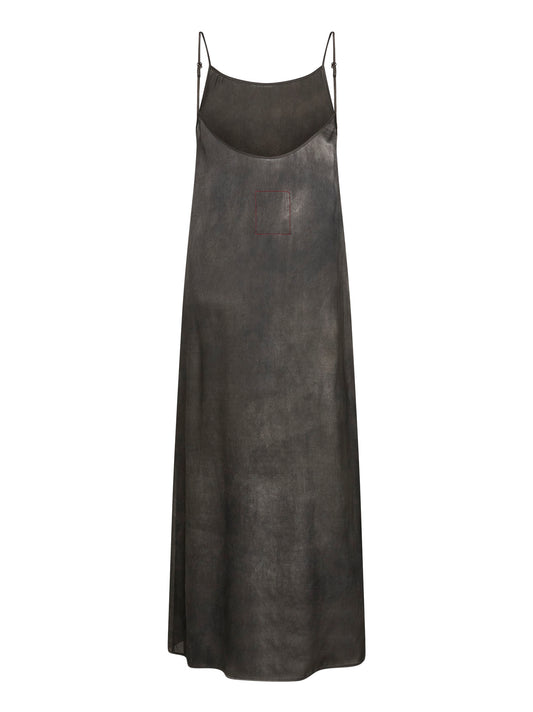Grey ombre-effect stretch silk Anaya dress