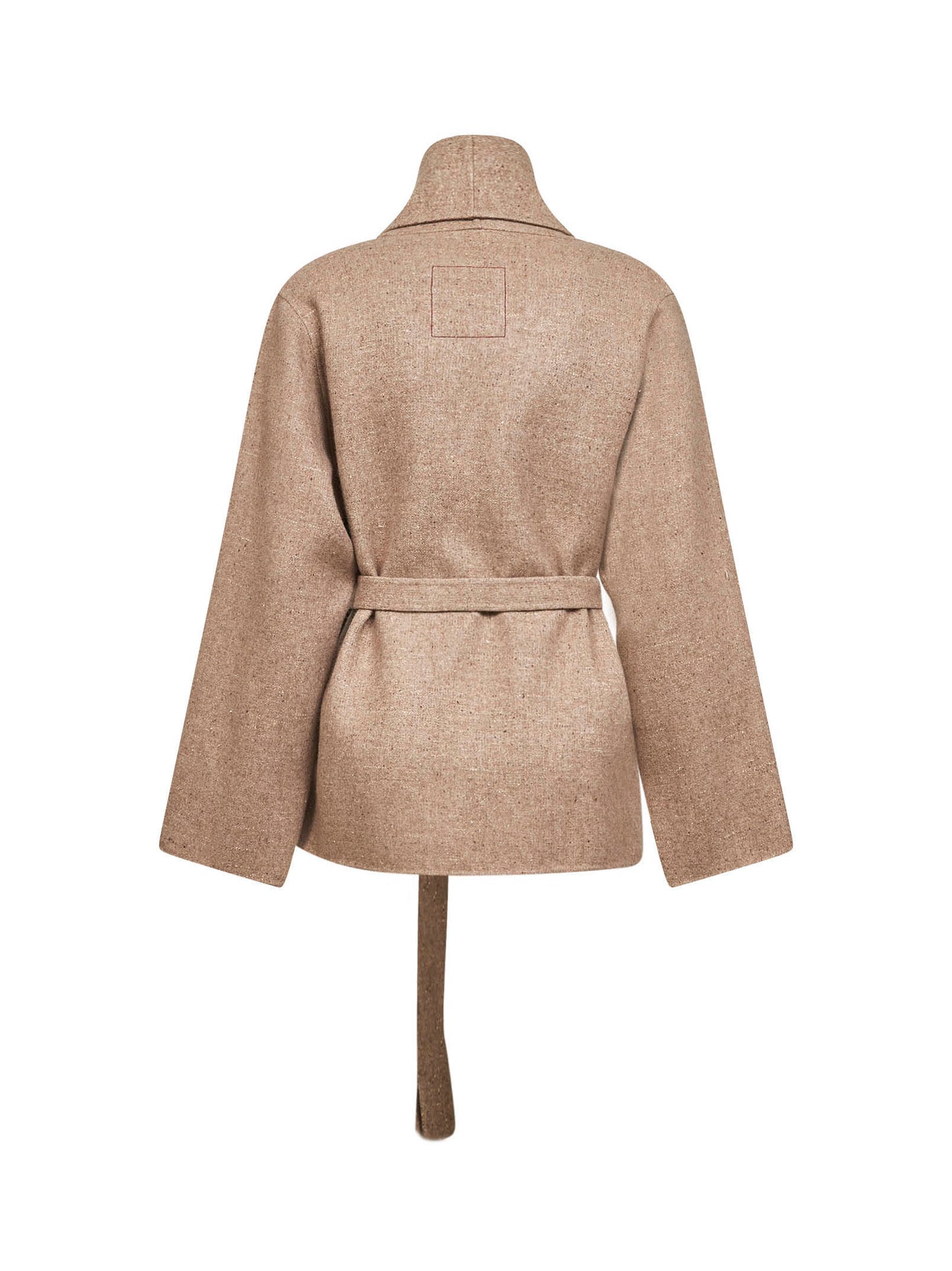 Beige cashmere blend Kobina kimono-style jacket