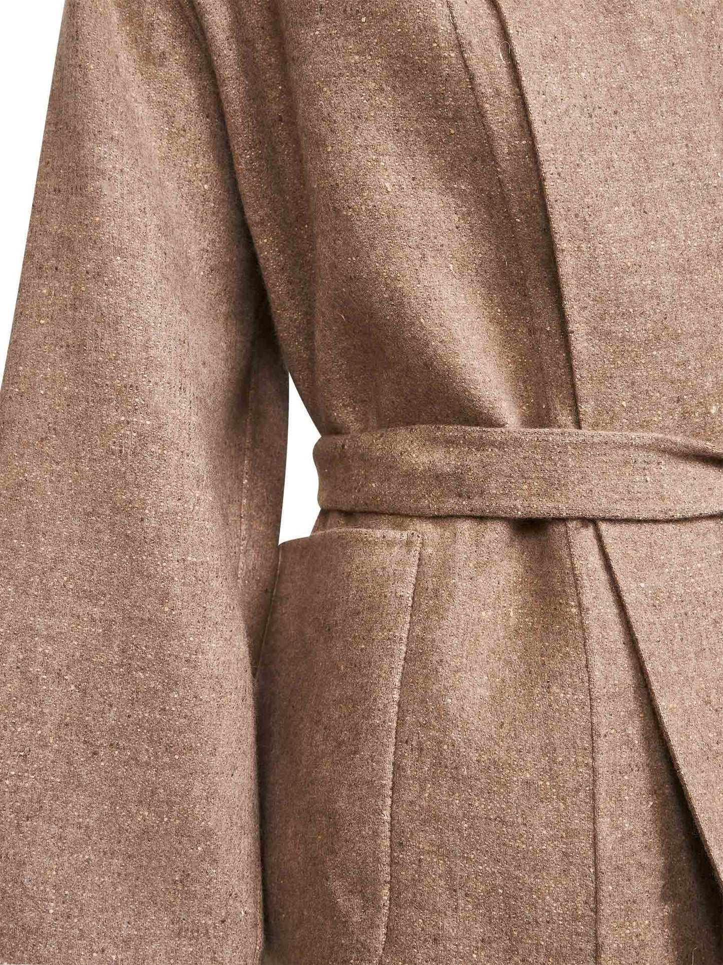 Beige cashmere blend Kobina kimono-style jacket
