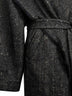 Black chevron Pitti coat with hood