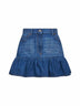 Minigonna in denim blu