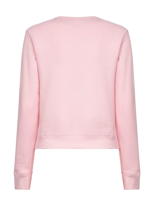 Pink Le Chat de la Maison embroidered sweatshirt
