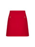 Gonna mini in Crepe Couture rosso