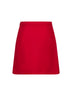 Gonna mini in Crepe Couture rosso
