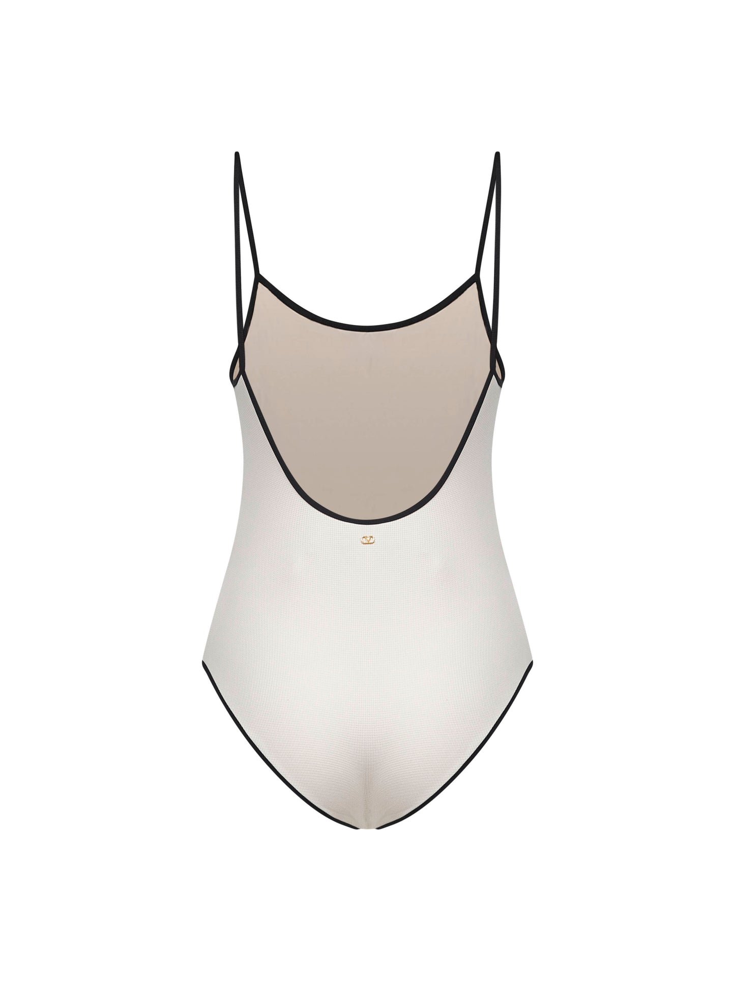 Costume intero stampa Chez Valentino rosa
